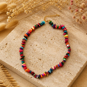 Collier chips pastel