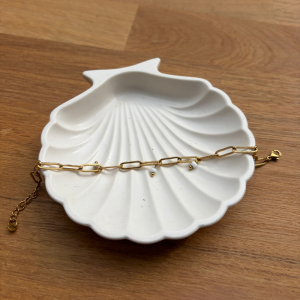 bracelet perles blanches